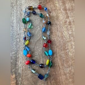Glass beaded necklace